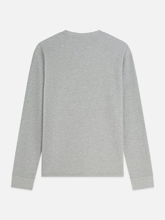 Gray טי שירט ארוכה לגברים Waffle SCOTCH & SODA