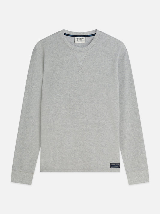 Gray טי שירט ארוכה לגברים Waffle SCOTCH & SODA