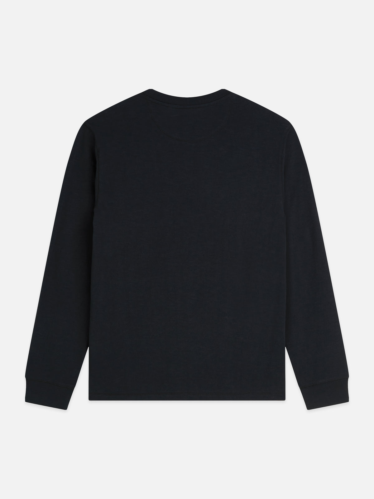 Black טי שירט ארוכה לגברים Henley Slub SCOTCH & SODA