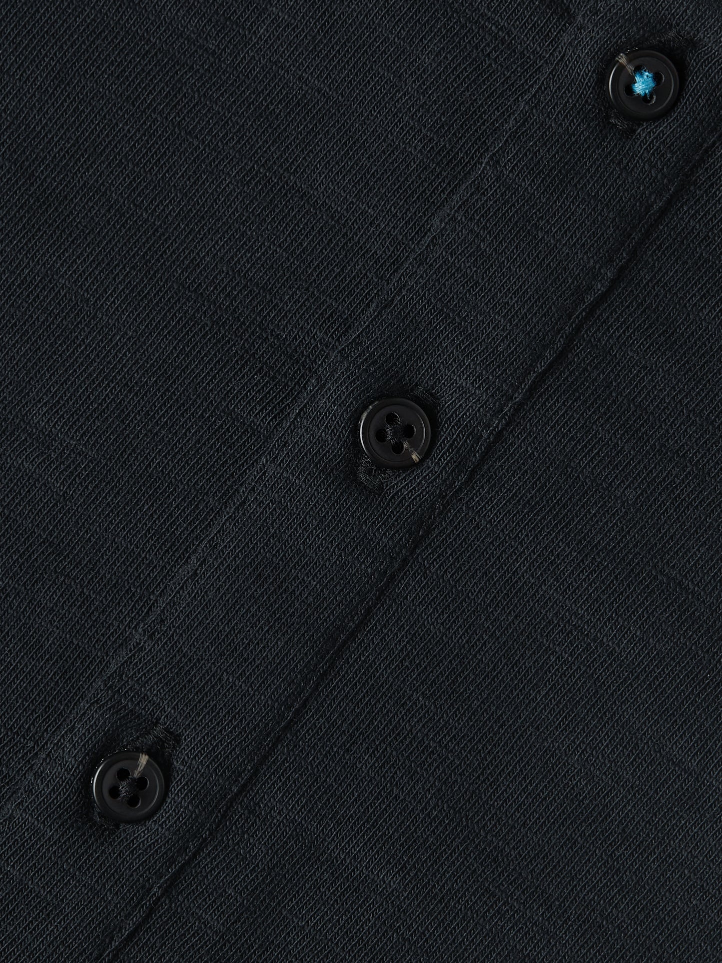 Black טי שירט ארוכה לגברים Henley Slub SCOTCH & SODA