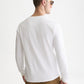 White Smoke טי שירט ארוכה לגברים Henley Slub SCOTCH & SODA