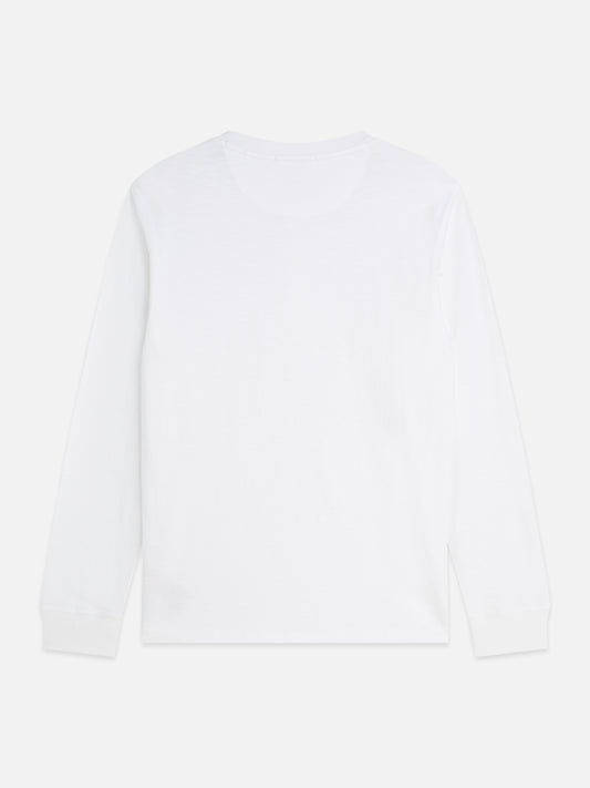 Lavender טי שירט ארוכה לגברים Henley Slub SCOTCH & SODA