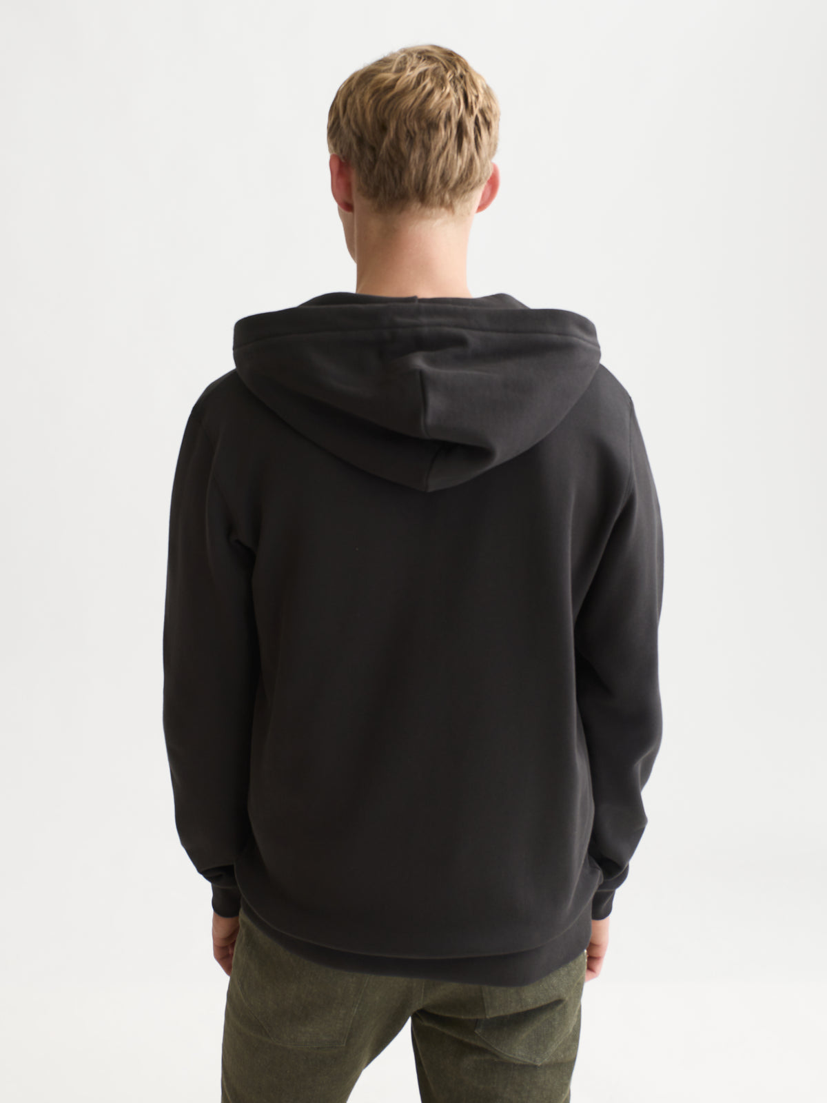 Black קפוצ'ון לגברים Logo Badge Zip-Through SCOTCH & SODA