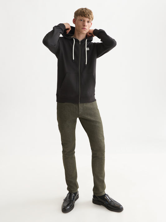 White Smoke קפוצ'ון לגברים Logo Badge Zip-Through SCOTCH & SODA