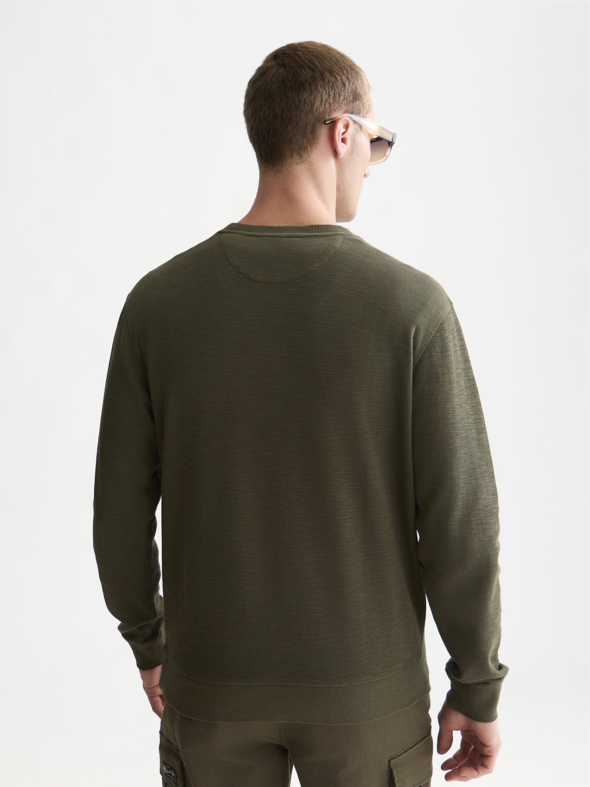 Dark Slate Gray סווטשירט לגברים Garment-Dye SCOTCH & SODA