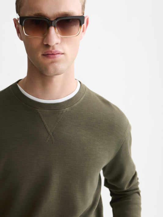 White Smoke סווטשירט לגברים Garment-Dye SCOTCH & SODA