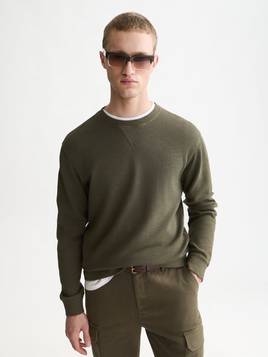 White Smoke סווטשירט לגברים Garment-Dye SCOTCH & SODA