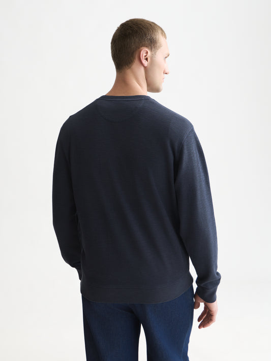 Black סווטשירט לגברים Garment-Dye SCOTCH & SODA