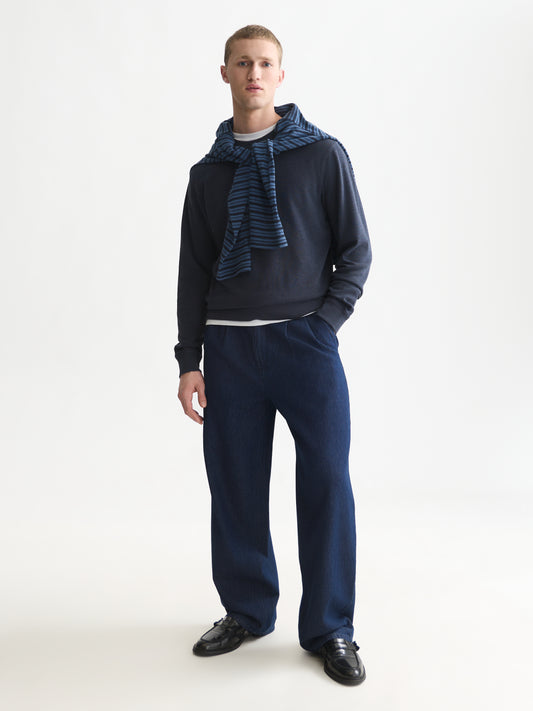 White Smoke סווטשירט לגברים Garment-Dye SCOTCH & SODA
