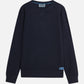 Black סווטשירט לגברים Garment-Dye SCOTCH & SODA