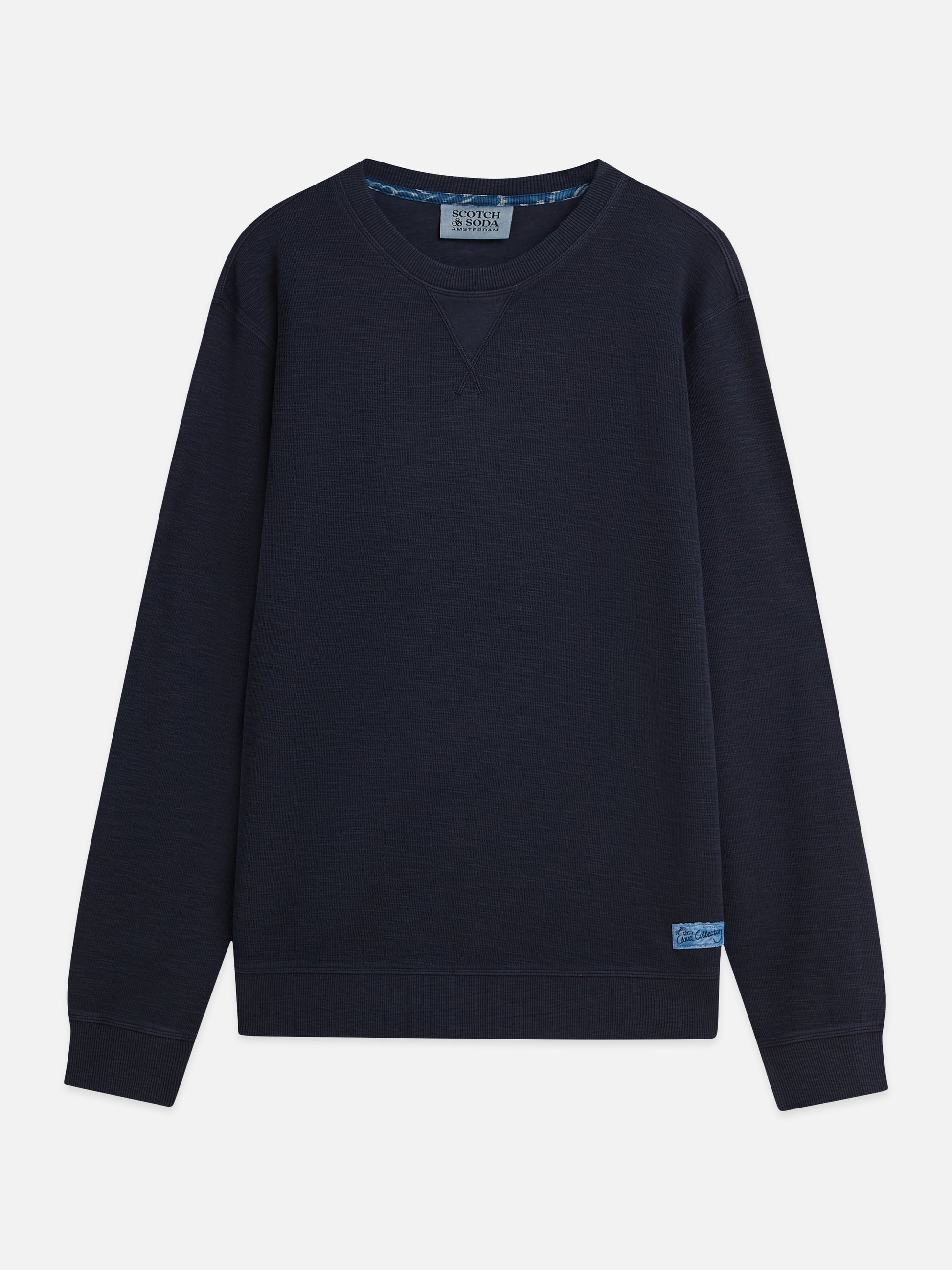 Black סווטשירט לגברים Garment-Dye SCOTCH & SODA