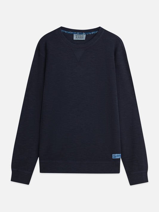 Black סווטשירט לגברים Garment-Dye SCOTCH & SODA