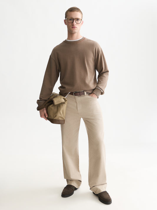 White Smoke סווטשירט לגברים Washed SCOTCH & SODA
