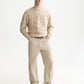 White Smoke סווטשירט לגברים Front Embroidered Artwork SCOTCH & SODA