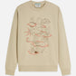 Tan סווטשירט לגברים Front Embroidered Artwork SCOTCH & SODA