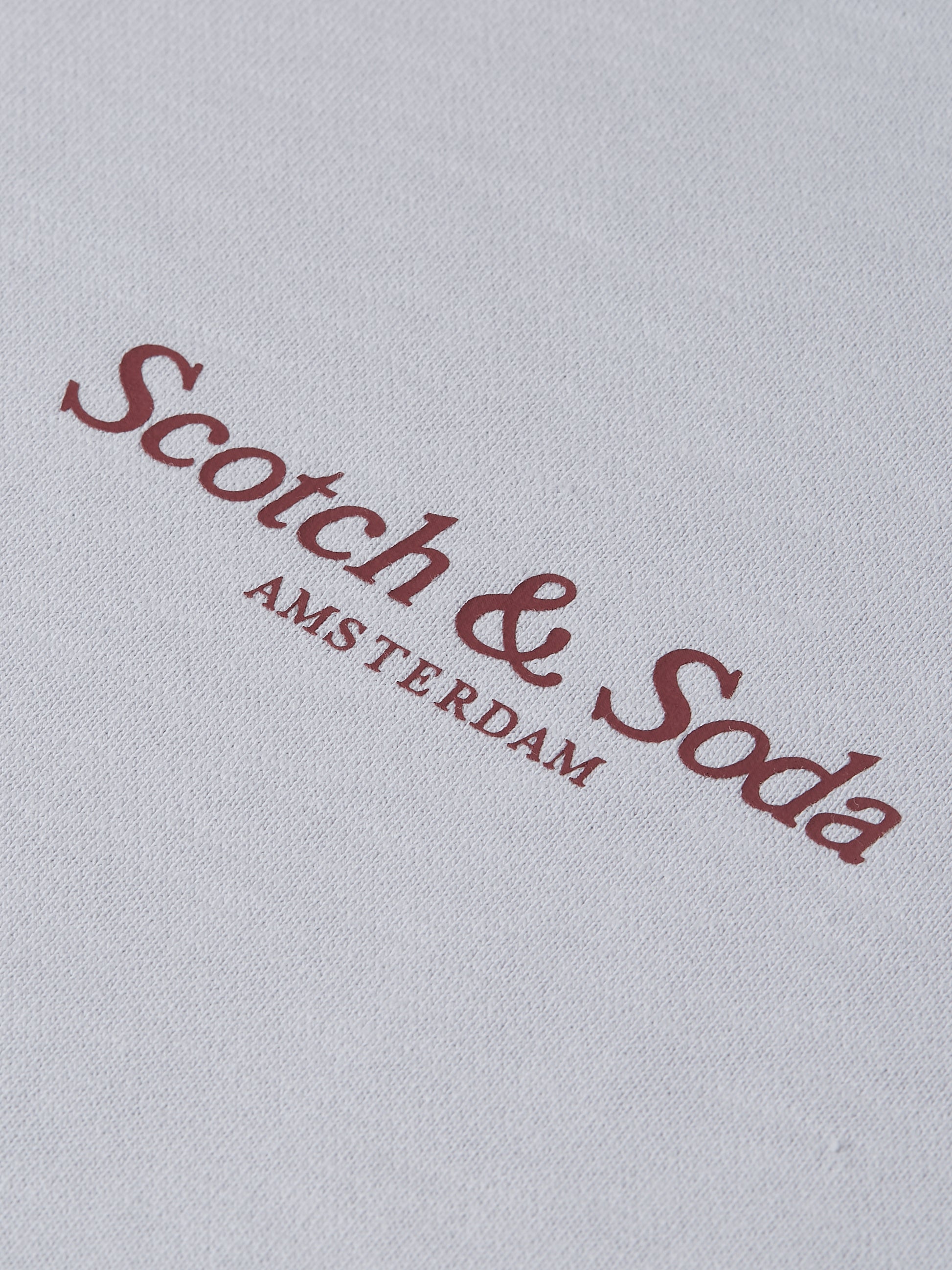 Gray סווטשירט לגברים Front And Back Artwork SCOTCH & SODA