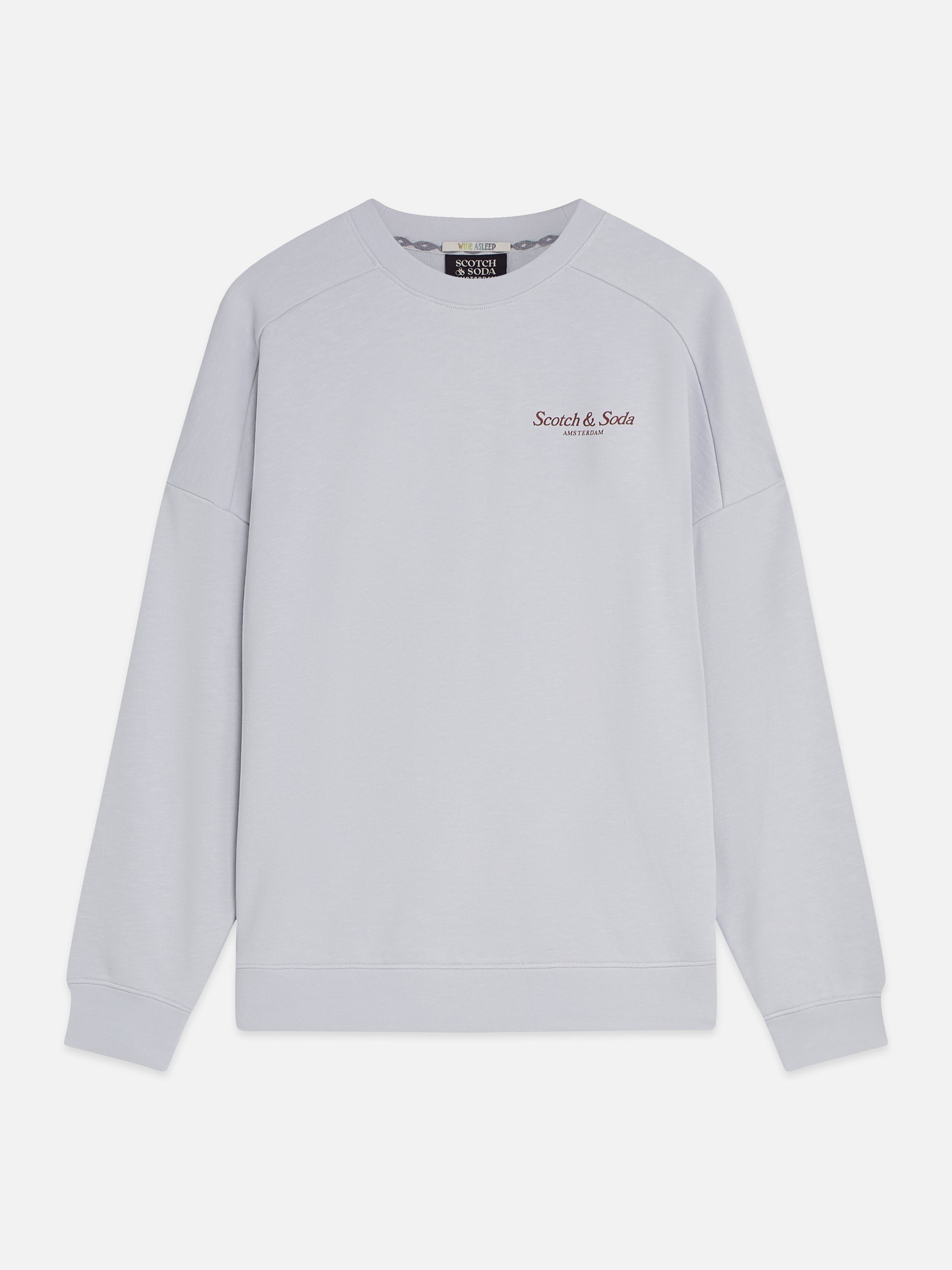 Light Gray סווטשירט לגברים Front And Back Artwork SCOTCH & SODA