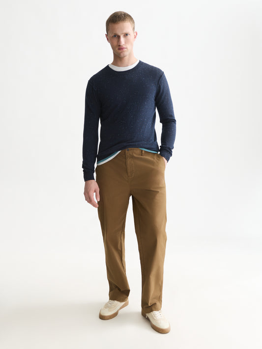 White Smoke סוודר לגברים Neps Wool-Blend SCOTCH & SODA