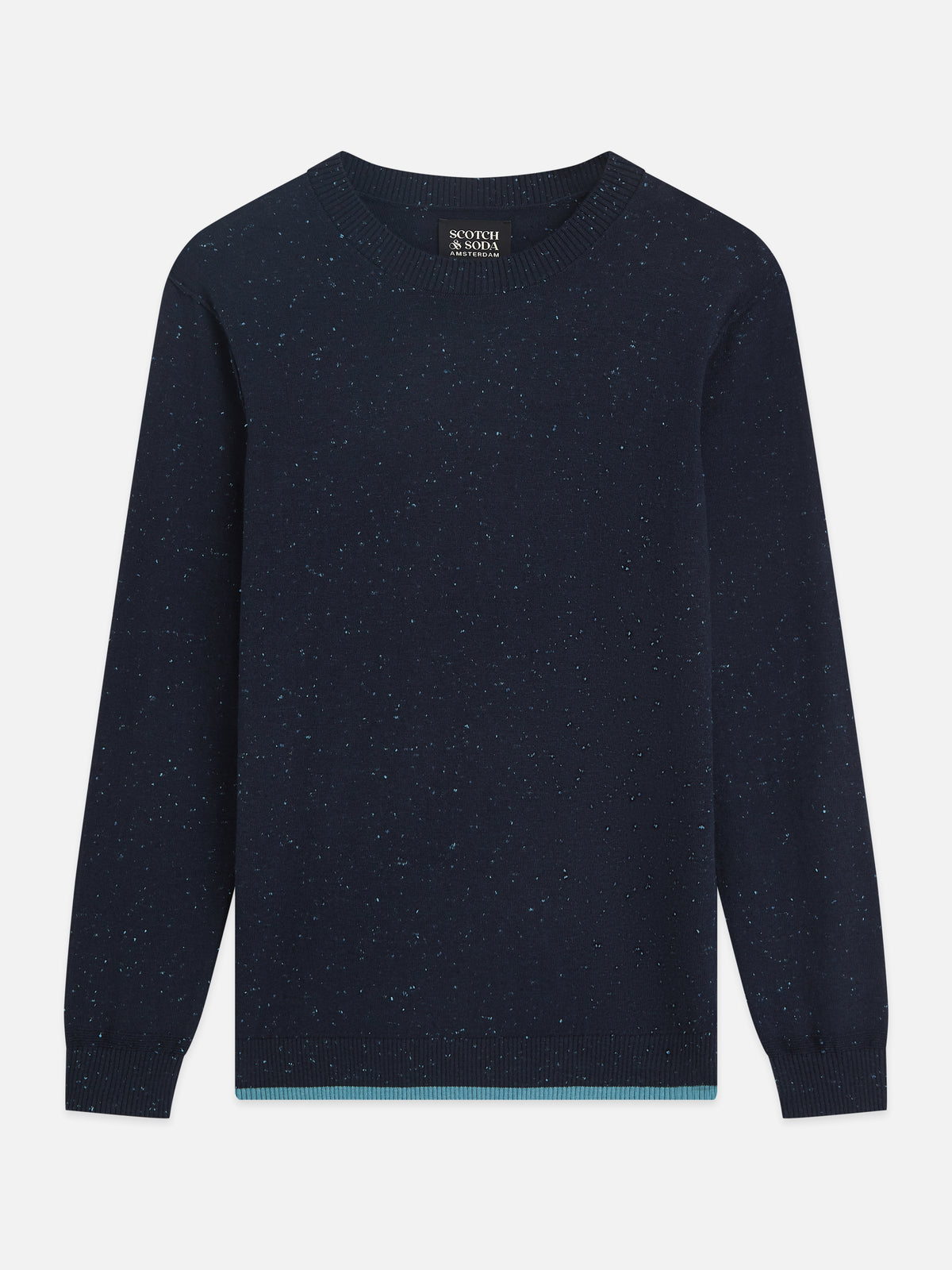Dark Slate Gray סוודר לגברים Neps Wool-Blend SCOTCH & SODA