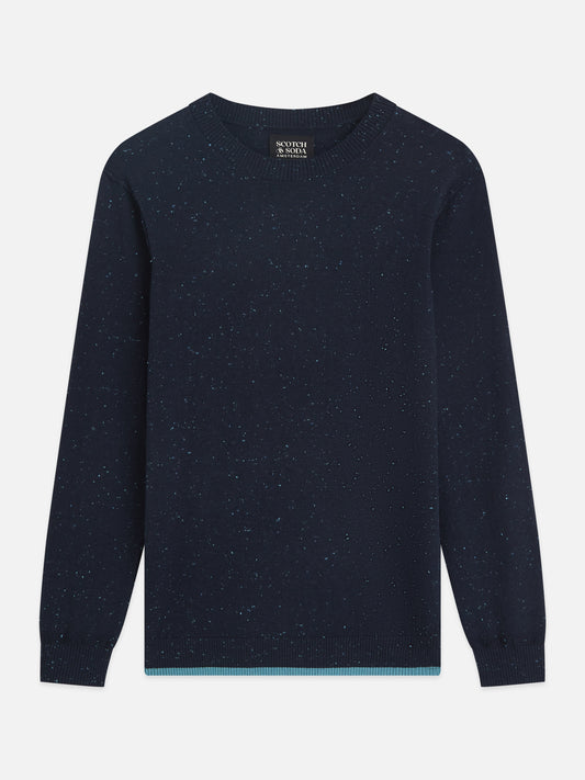 Dark Slate Gray סוודר לגברים Neps Wool-Blend SCOTCH & SODA