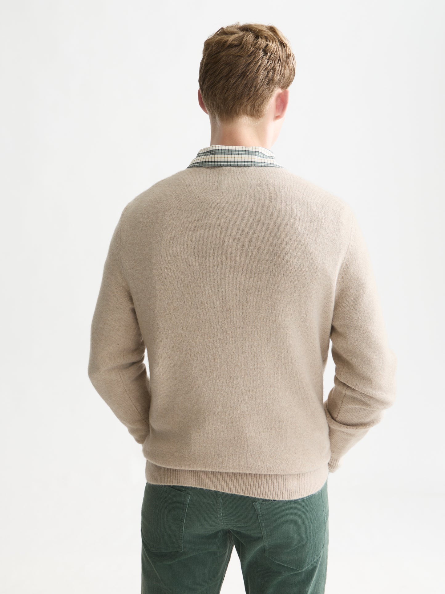 White Smoke סוודר לגברים Soft Knit SCOTCH & SODA