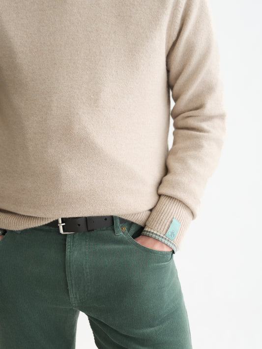 White Smoke סוודר לגברים Soft Knit SCOTCH & SODA