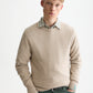 White Smoke סוודר לגברים Soft Knit SCOTCH & SODA