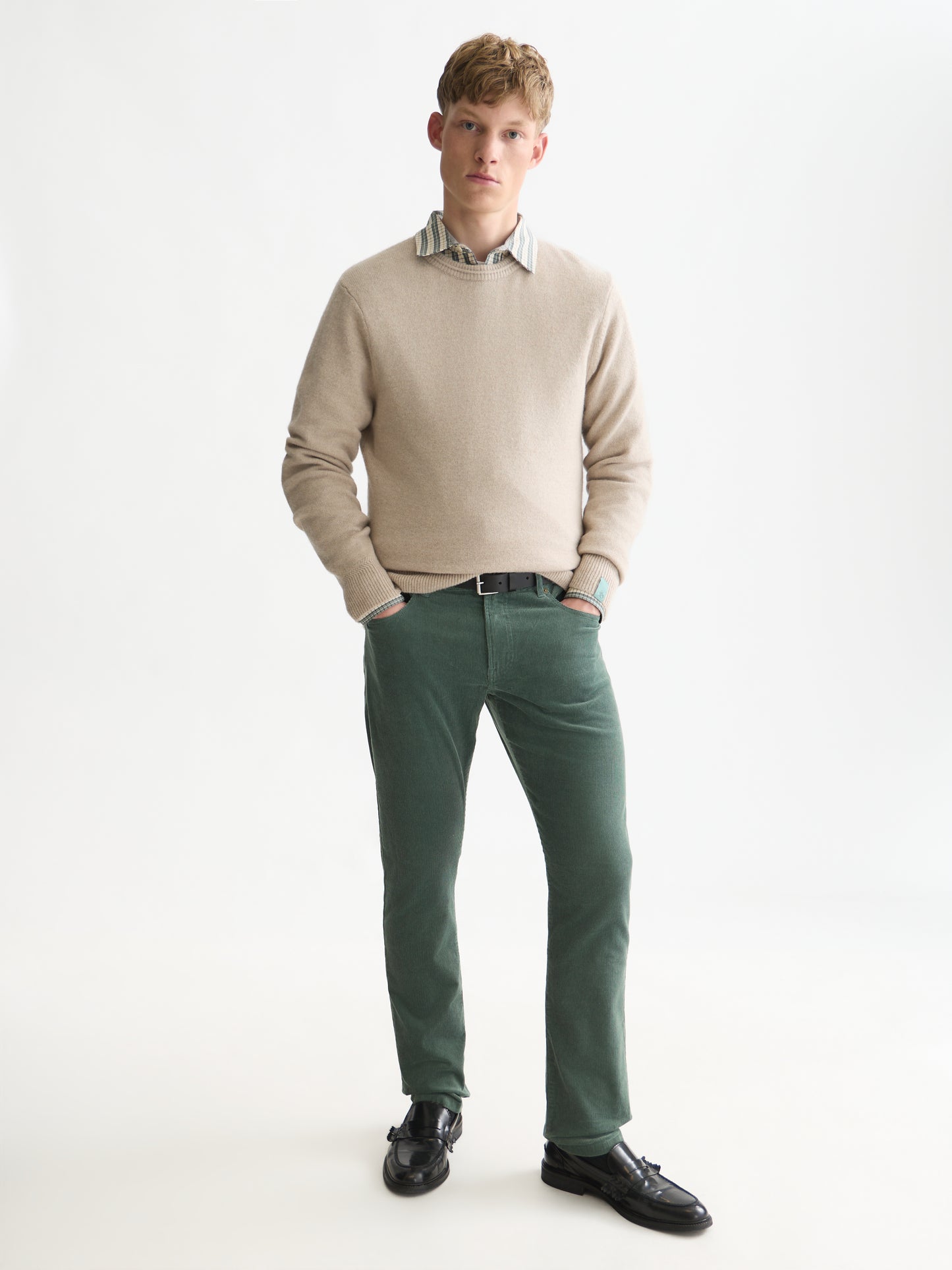 White Smoke סוודר לגברים Soft Knit SCOTCH & SODA