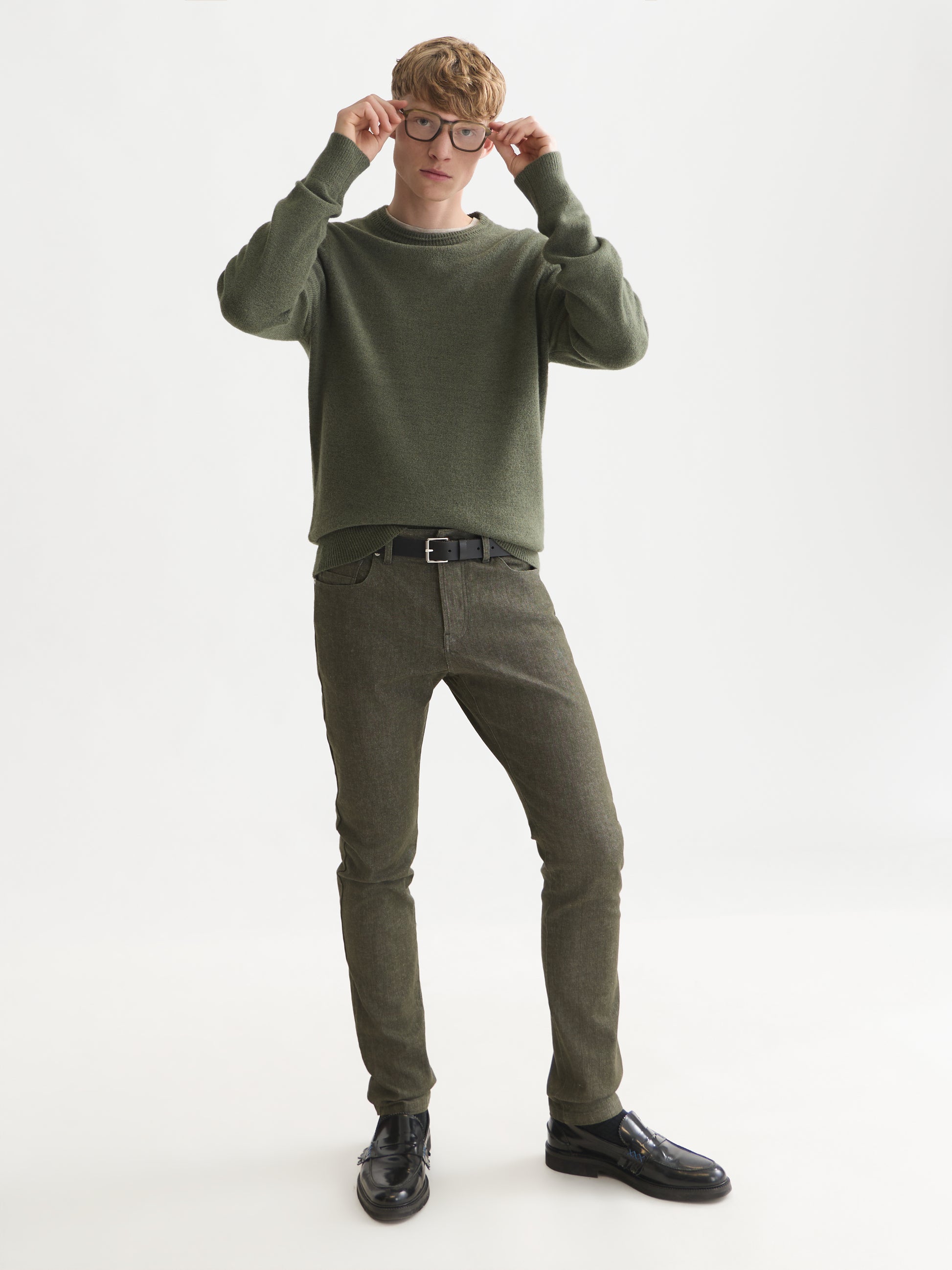 White Smoke סוודר לגברים Soft Knit SCOTCH & SODA