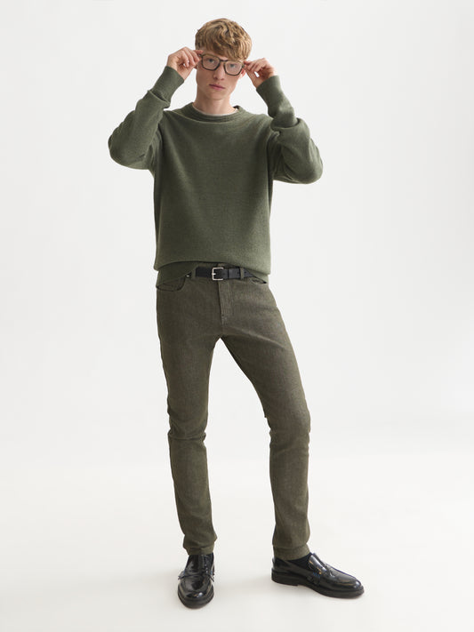 White Smoke סוודר לגברים Soft Knit SCOTCH & SODA