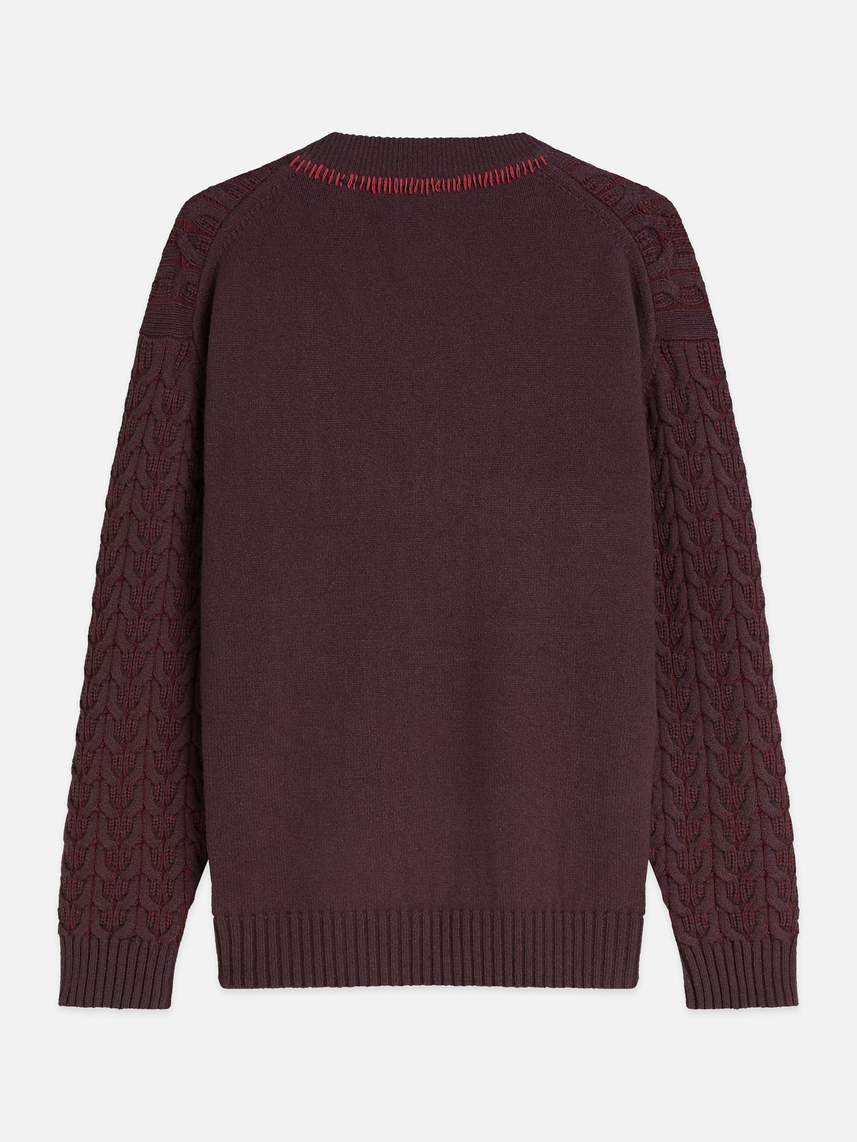 סוודר לגברים V-Neck Wool-Blend