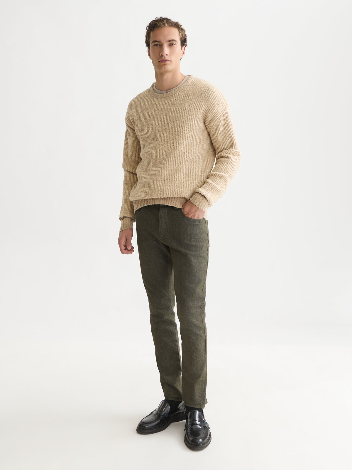 Seashell סוודר לגברים Chenille Structured SCOTCH & SODA