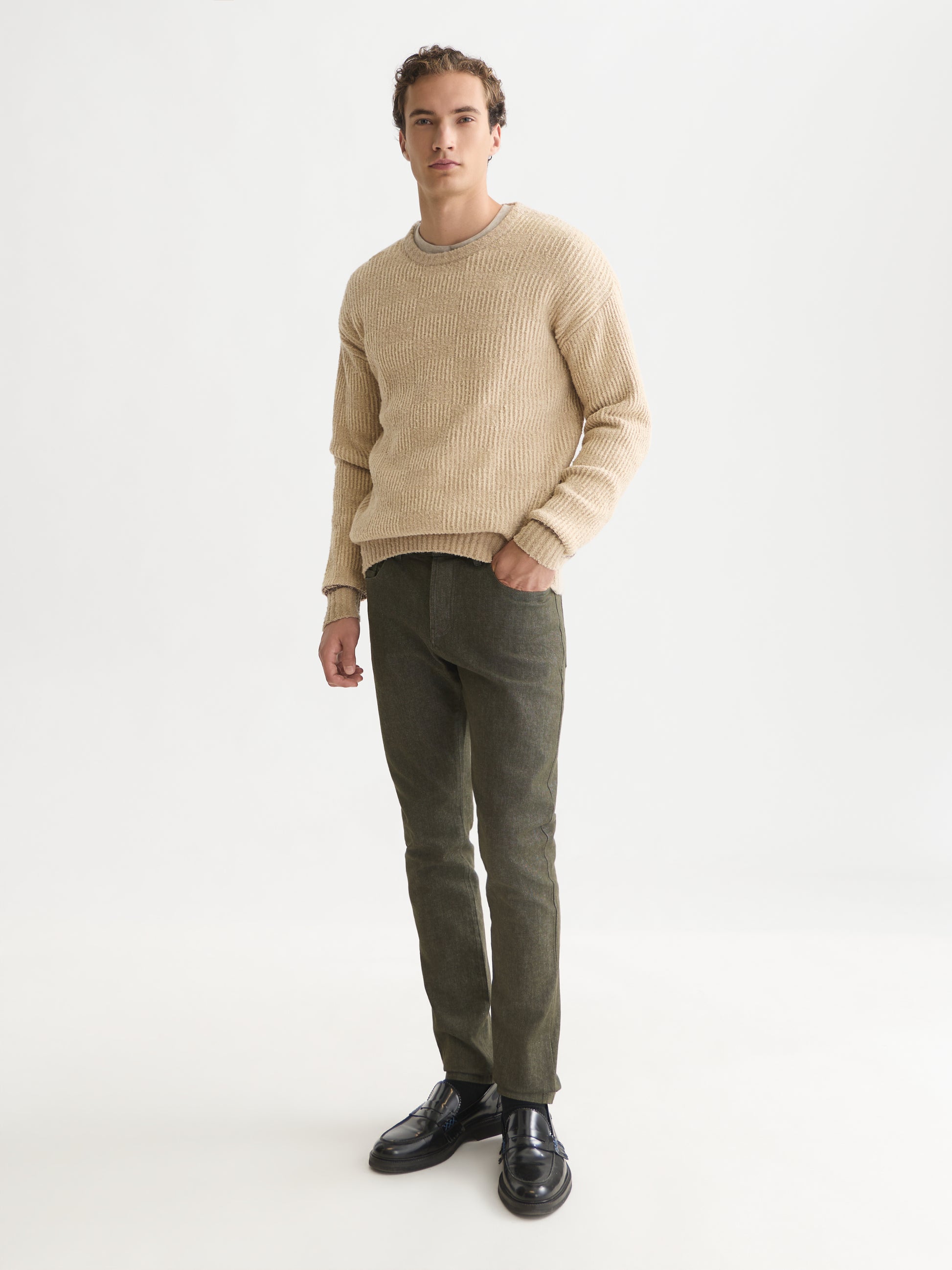 Seashell סוודר לגברים Chenille Structured SCOTCH & SODA