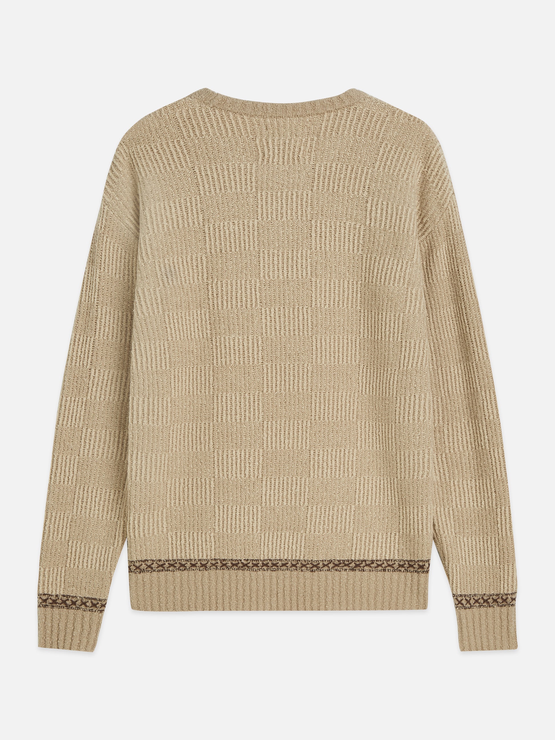 Rosy Brown סוודר לגברים Chenille Structured SCOTCH & SODA