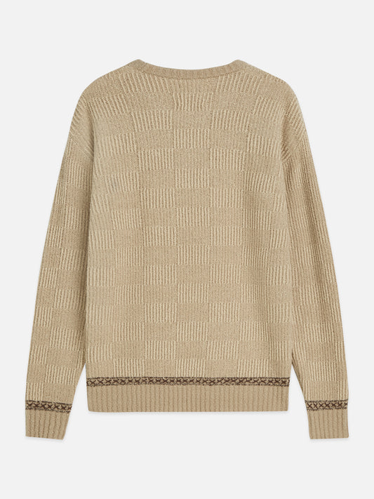 Rosy Brown סוודר לגברים Chenille Structured SCOTCH & SODA
