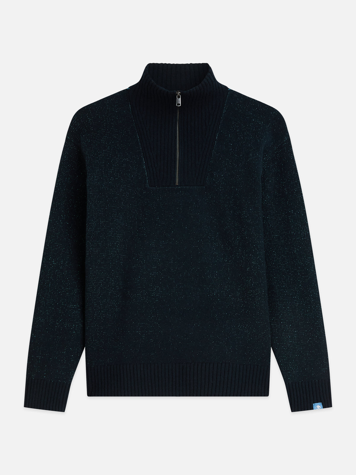 Black סוודר לגברים Troyer Zip SCOTCH & SODA