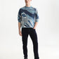 White Smoke סוודר ז'קארד לגברים Jacquard Cotton SCOTCH & SODA