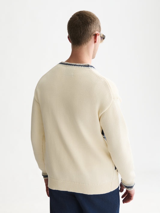 White Smoke קרדיגן לגברים Intarsia Cotton-Blend SCOTCH & SODA