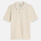 Light Gray חולצת פולו לגברים Structured Knitted SCOTCH & SODA
