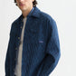 Dark Slate Gray ג'קט ז'קארד לגברים Jacquard Stripe Overshirt SCOTCH & SODA