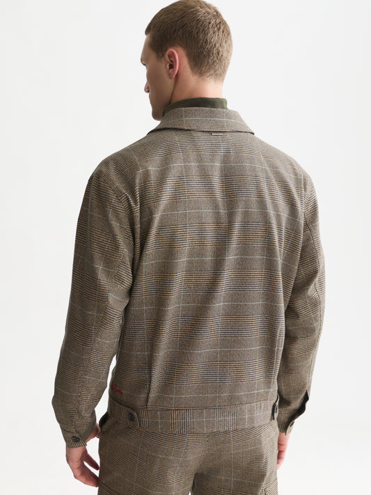 White Smoke ג'קט משובץ לגברים Tailored Checked Blouson SCOTCH & SODA