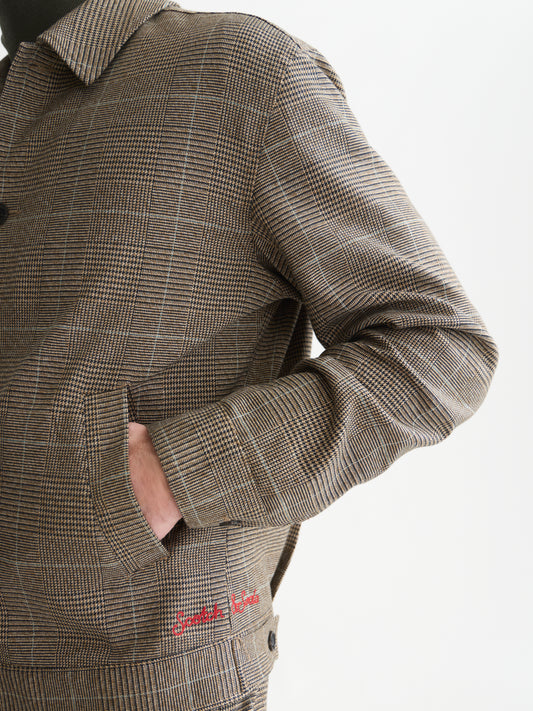 White Smoke ג'קט משובץ לגברים Tailored Checked Blouson SCOTCH & SODA