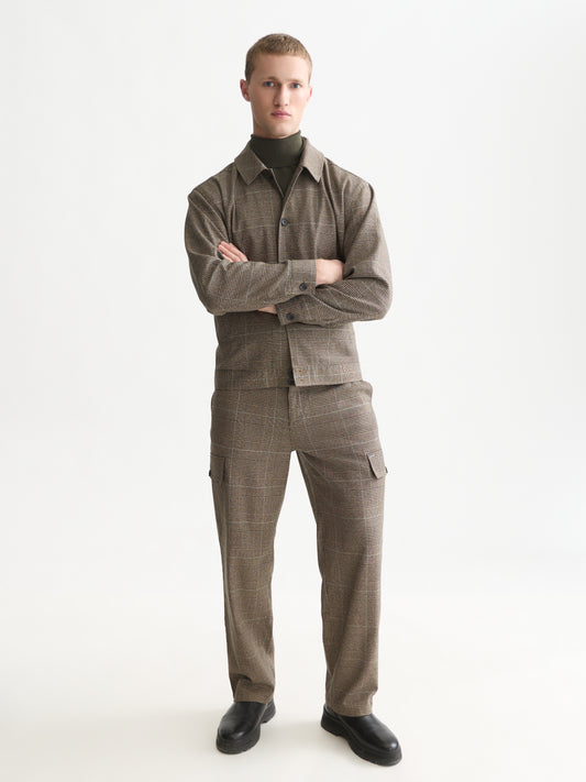 White Smoke ג'קט משובץ לגברים Tailored Checked Blouson SCOTCH & SODA