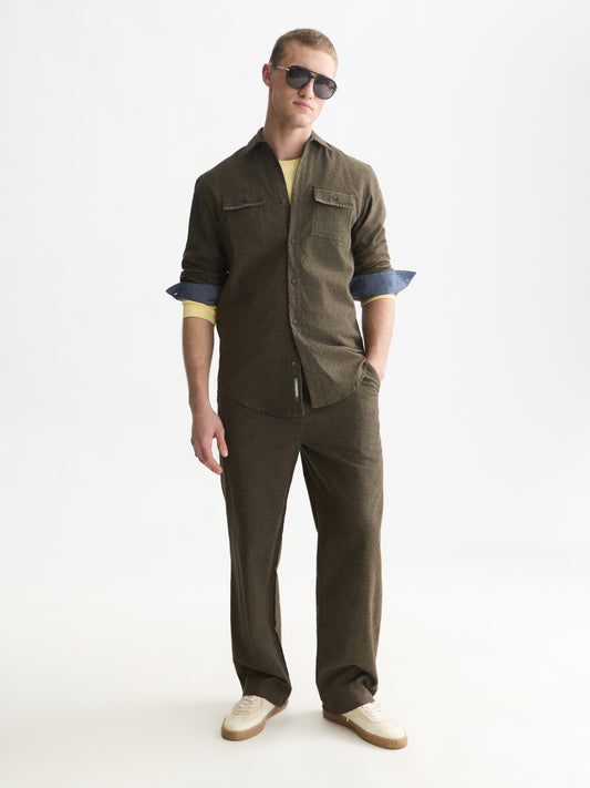 White Smoke מכנסיים ארוכים לגברים Otis Melange SCOTCH & SODA