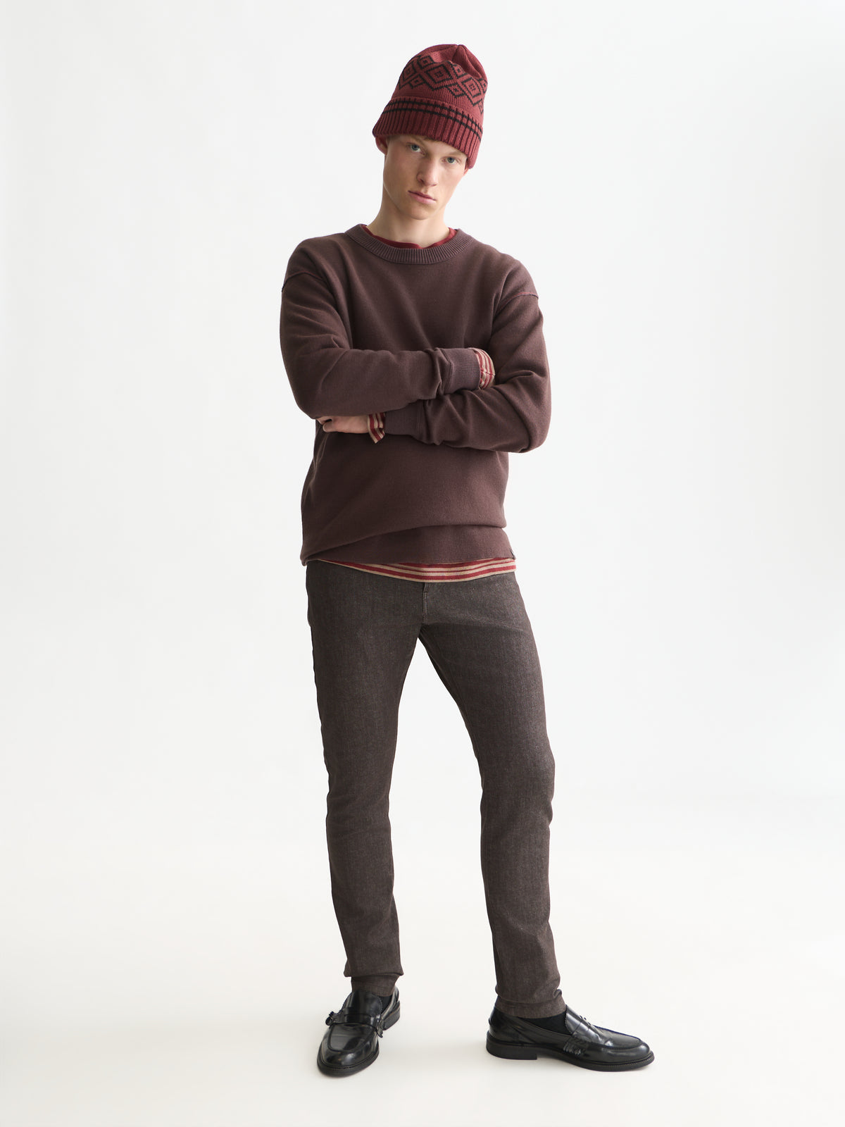 White Smoke סוודר לגברים Double Face Merino-Blend SCOTCH & SODA