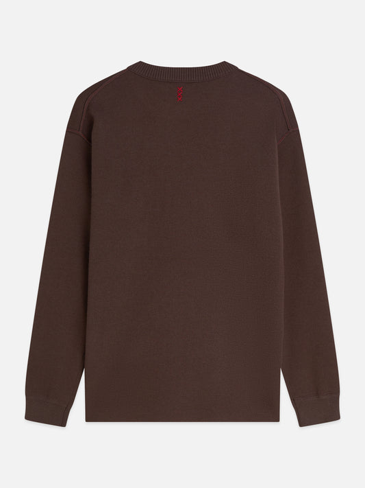 Dark Slate Gray סוודר לגברים Double Face Merino-Blend SCOTCH & SODA