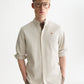 White Smoke חולצה מכופתרת אוקספורד לגברים Seasonal Core Solid SCOTCH & SODA