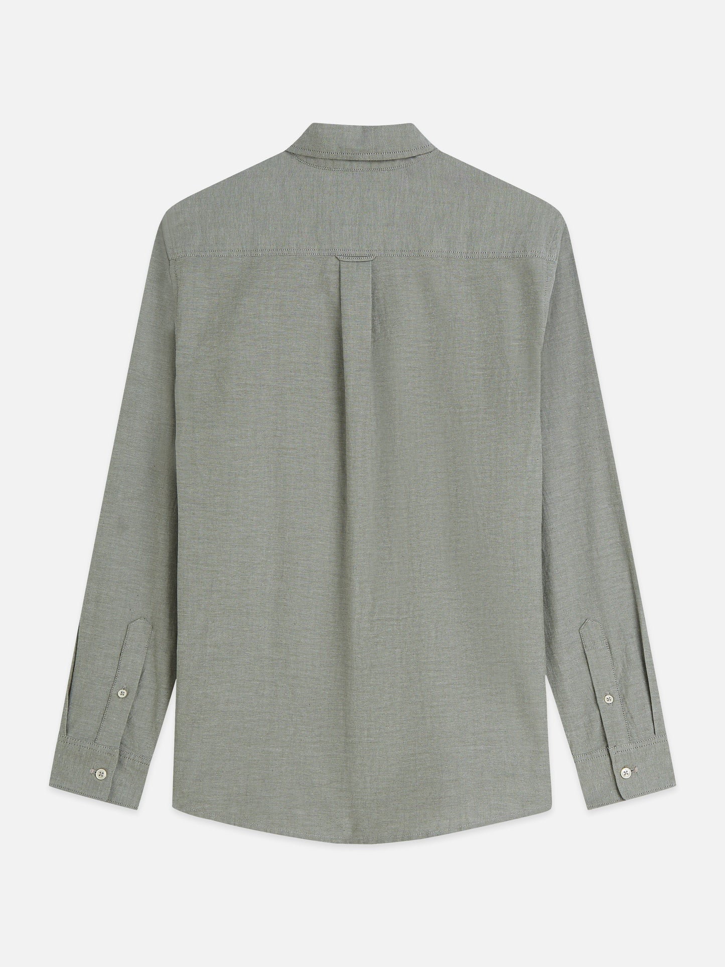 Dark Sea Green חולצה מכופתרת אוקספורד לגברים Seasonal Core Solid SCOTCH & SODA