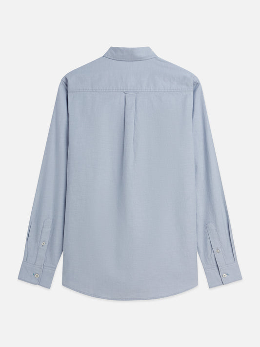 Gray חולצה מכופתרת אוקספורד לגברים Seasonal Core Solid SCOTCH & SODA