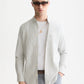 White Smoke חולצה מכופתרת אוקספורד לגברים Seasonal Core Striped SCOTCH & SODA